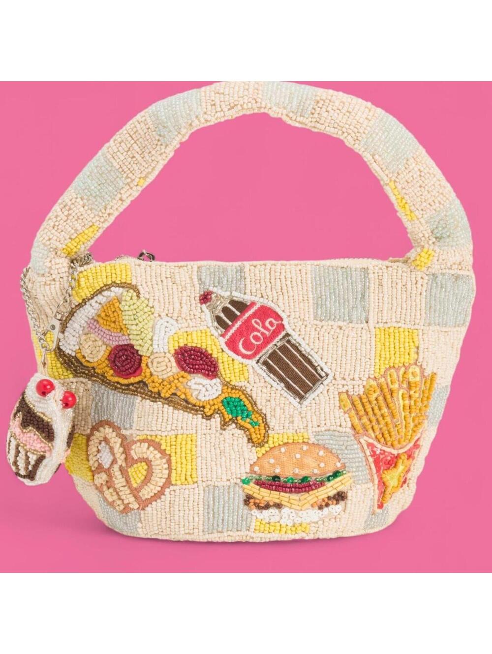 TikTok Viral Beaded Bag with Food Design